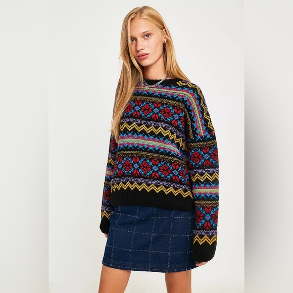 Urban Outfitters Sweaters - UO Urban Outfitters Colour Pop Fairisle Sweater Y2K